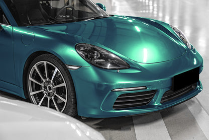 Super Gloss Metallic Peacock Green Vinyl Wrap