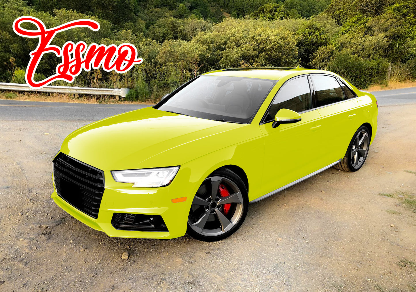 PET Super Gloss Acid Lime Vinyl Wrap