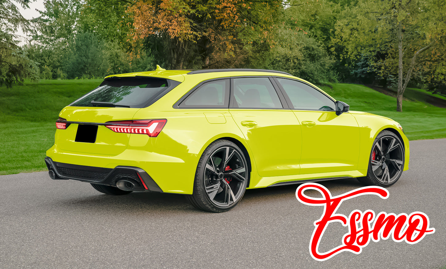 PET Super Gloss Acid Lime Vinyl Wrap