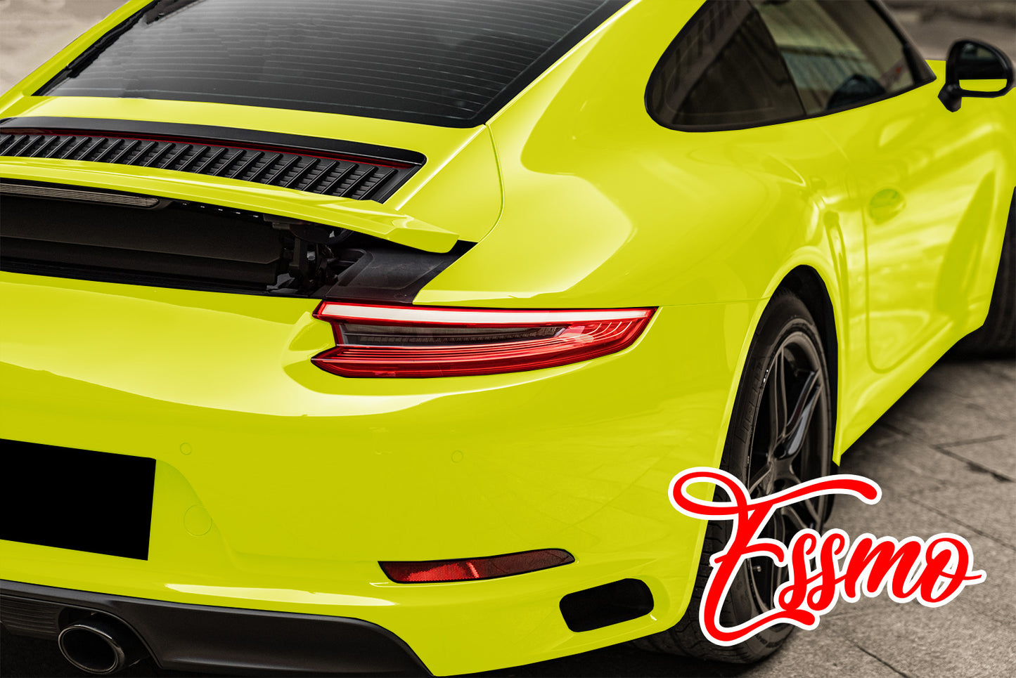 PET Super Gloss Acid Lime Vinyl Wrap