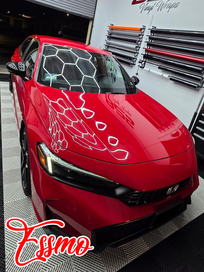 PET Super Gloss Cherry Red Vinyl Wrap