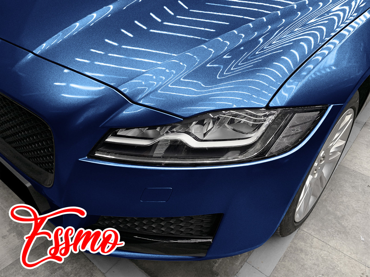 PET Super Gloss Metallic Midnight Blue Vinyl Wrap