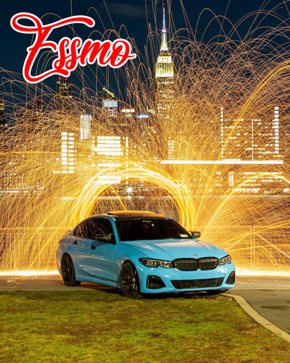 PET Super Gloss Baby Blue Vinyl Wrap