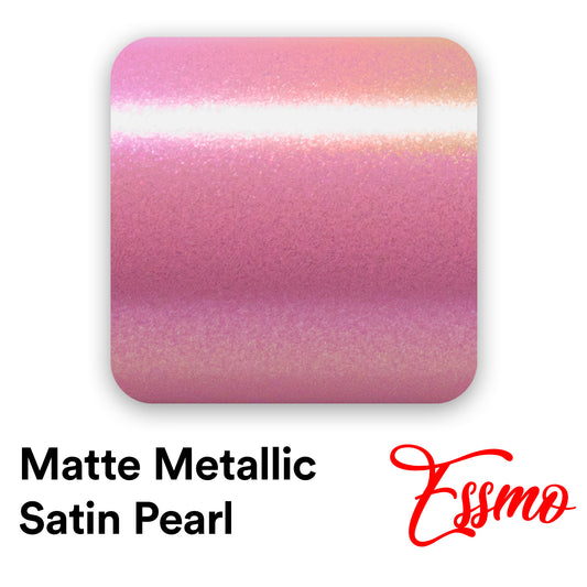 Matte Metallic Satin Pearl Diamond Pink Vinyl Wrap