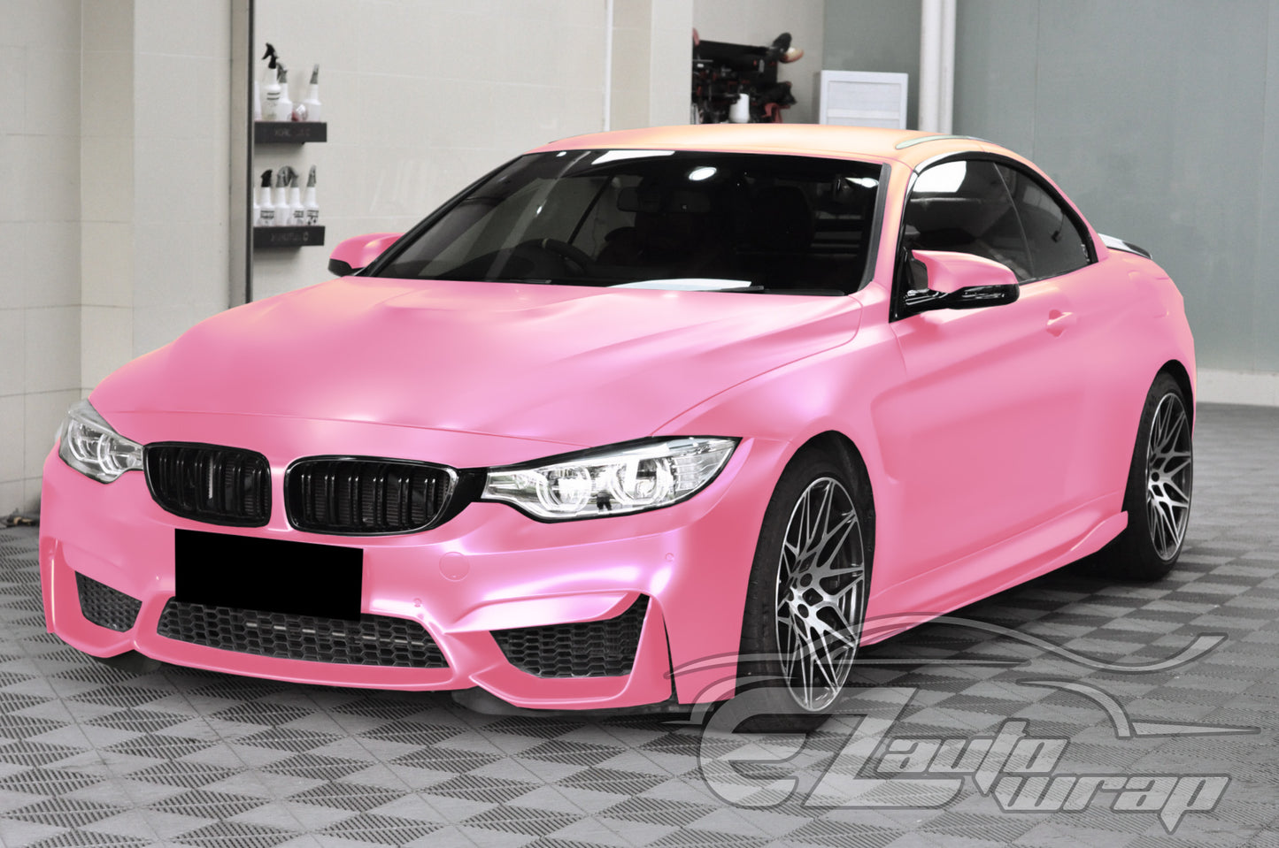 Matte Metallic Satin Pearl Diamond Pink Vinyl Wrap