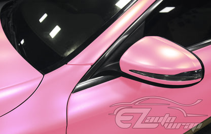 Matte Metallic Satin Pearl Diamond Pink Vinyl Wrap