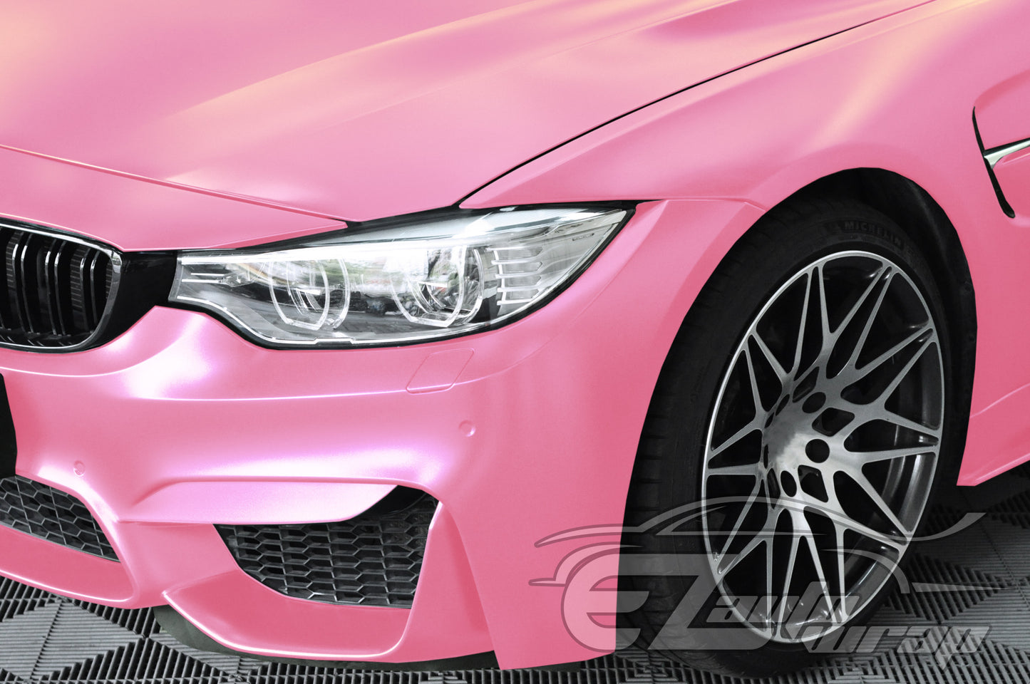 Matte Metallic Satin Pearl Diamond Pink Vinyl Wrap