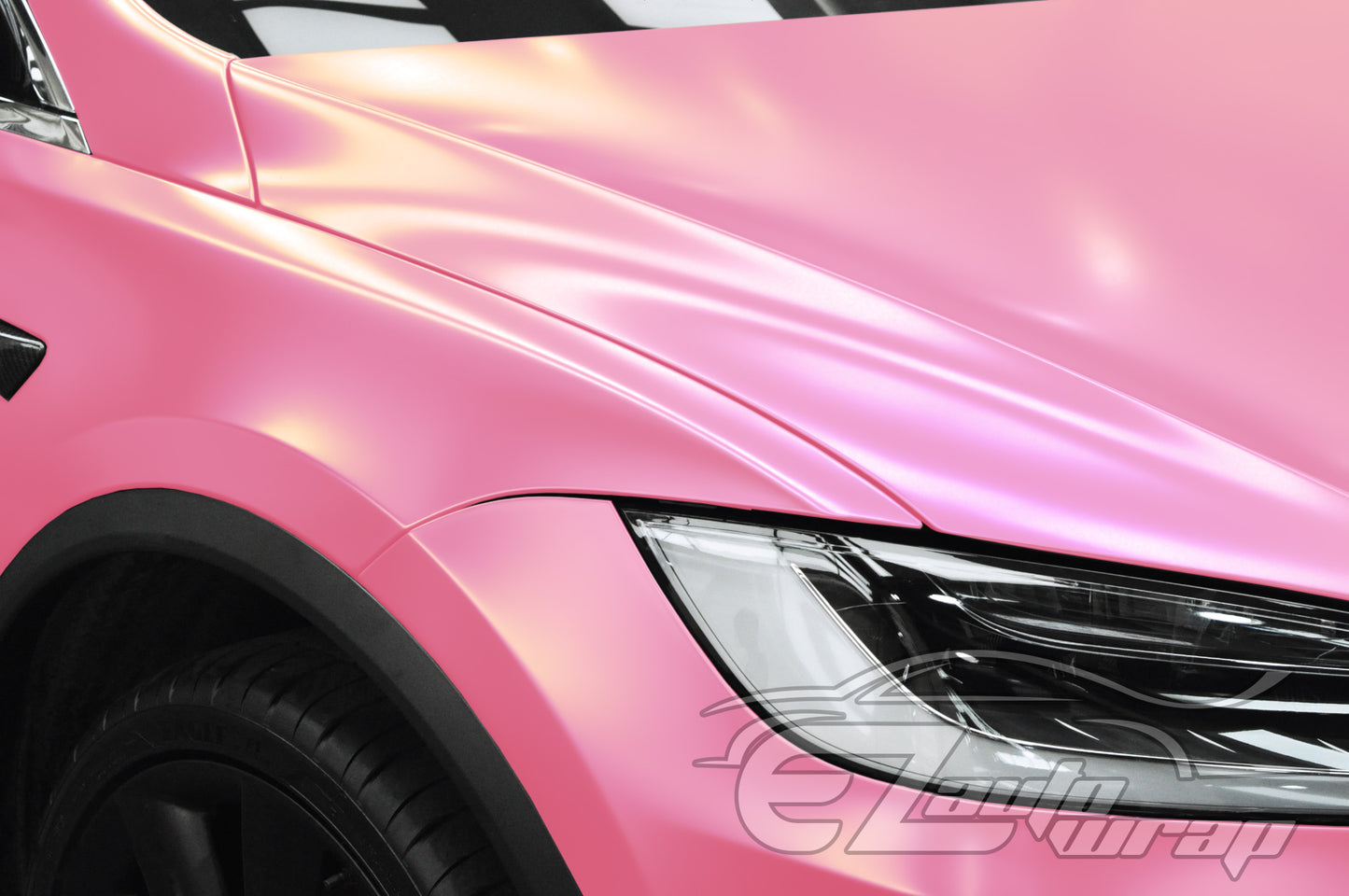 Matte Metallic Satin Pearl Diamond Pink Vinyl Wrap
