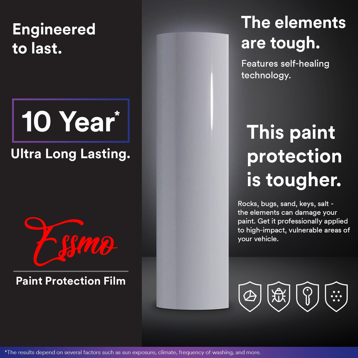 Gloss Storm Gray PPF TPH ECO Paint Protection Film