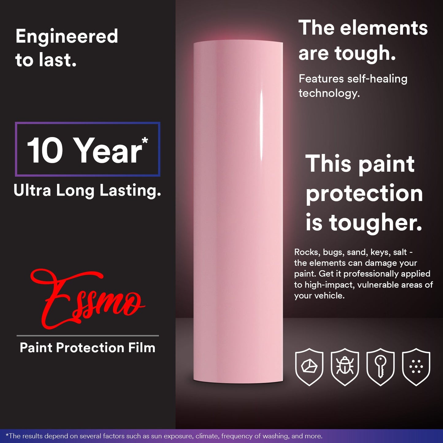 Gloss Blossom Pink PPF TPH ECO Paint Protection Film