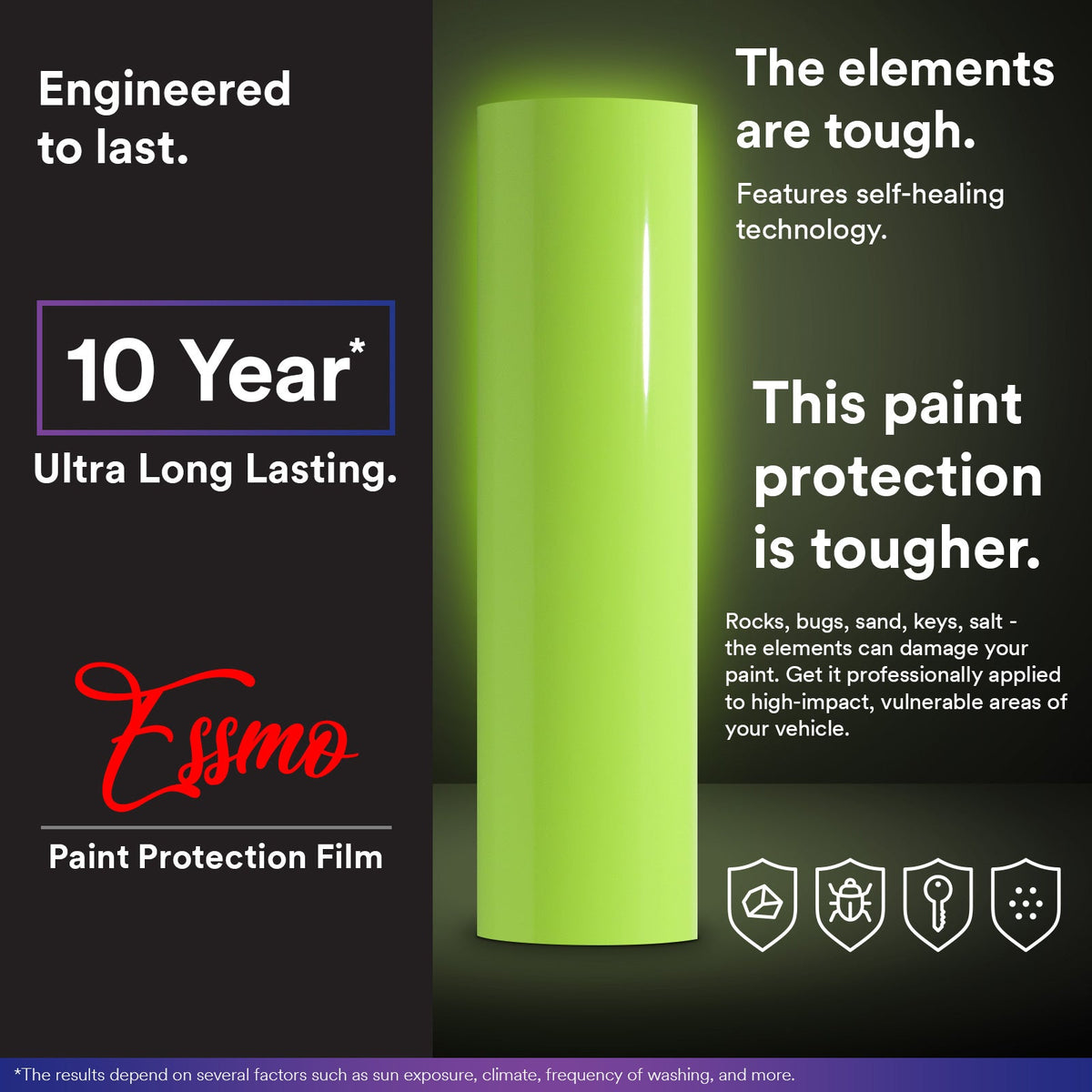 Gloss Apple Green PPF TPH ECO Paint Protection Film