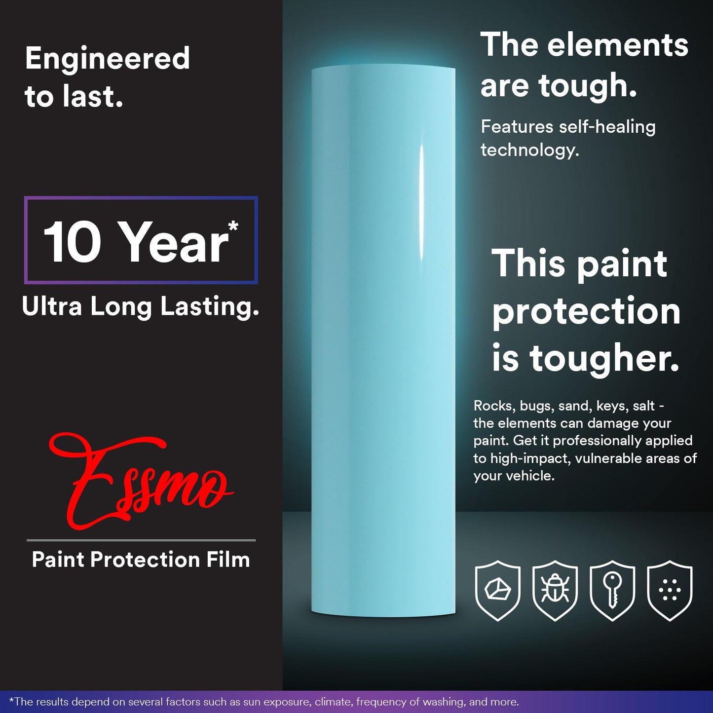 Gloss Teal PPF TPH ECO Paint Protection Film