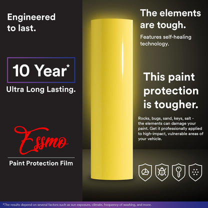 Gloss Lemon Yellow PPF TPH ECO Paint Protection Film