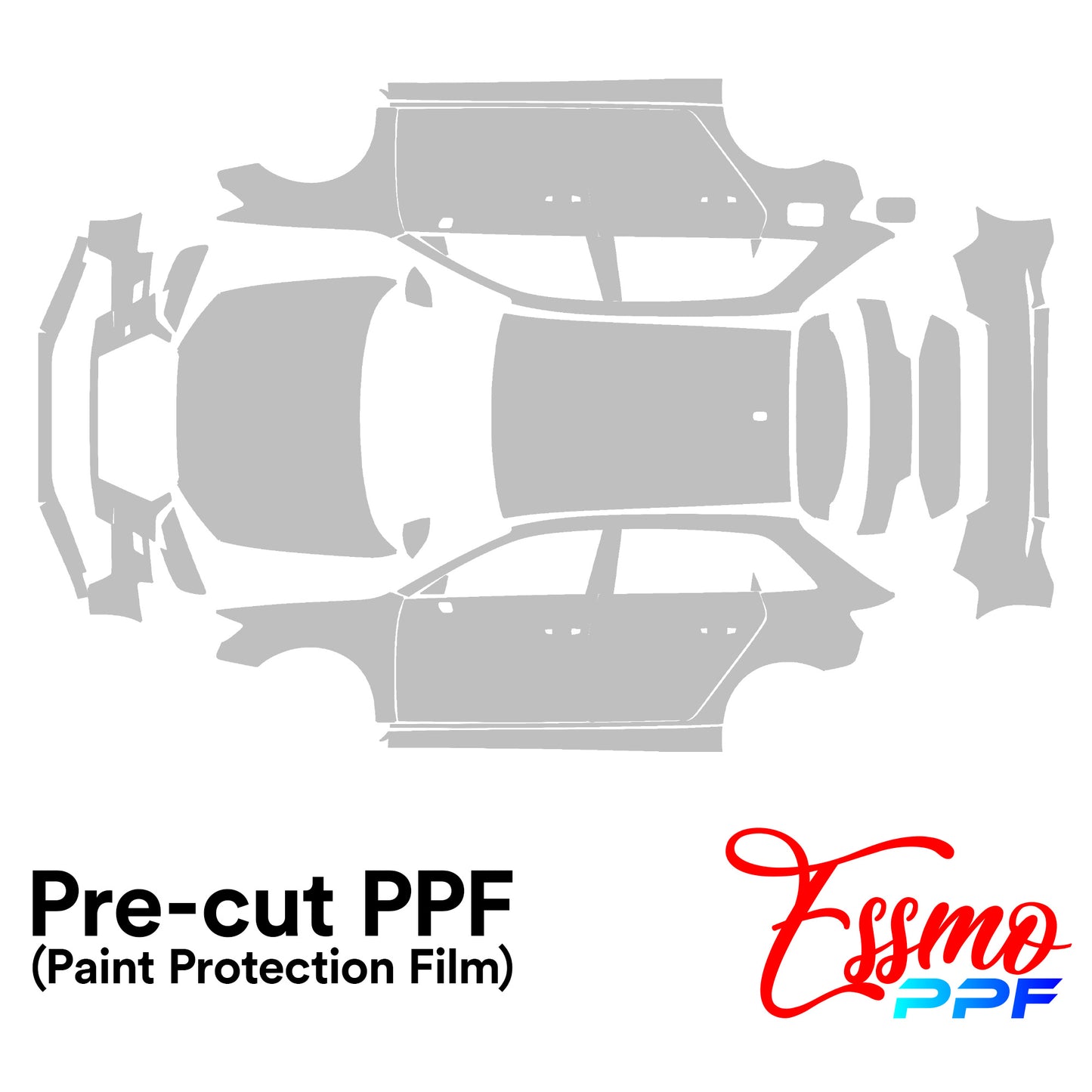 2017 Audi A3 Hatchback Base PPF Paint Protection Film Clear Pre Cut