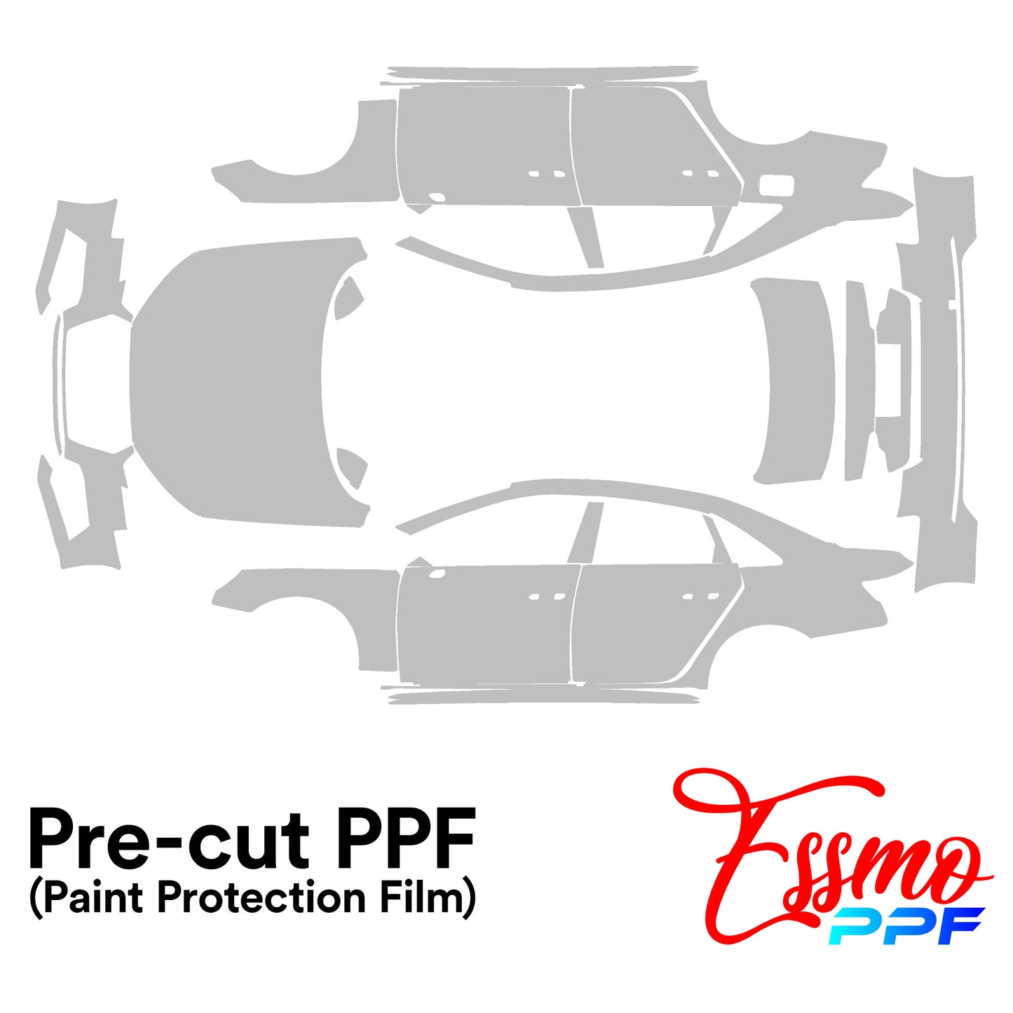 2017 Audi A4 Sports PPF Paint Protection Film Clear Pre Cut