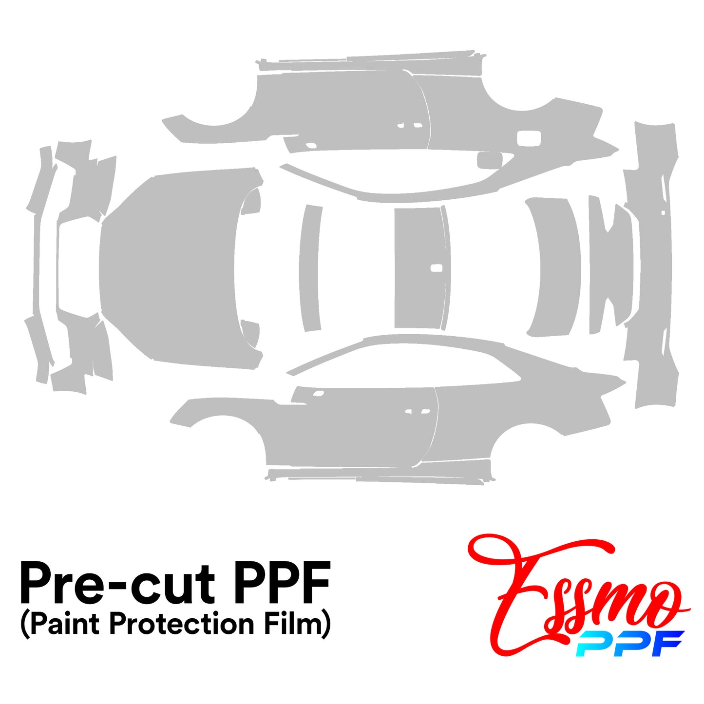 2017 Audi A5 Two-door Coupe Sports PPF Paint Protection Film Clear Pre Cut