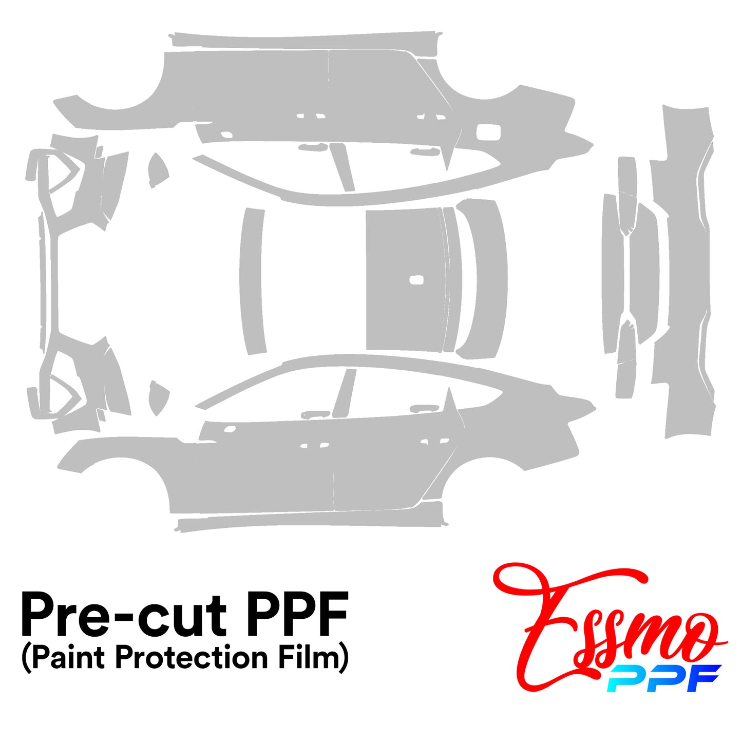 2021 Audi A5 Four-door Coupe Sports PPF Paint Protection Film Clear Pre Cut