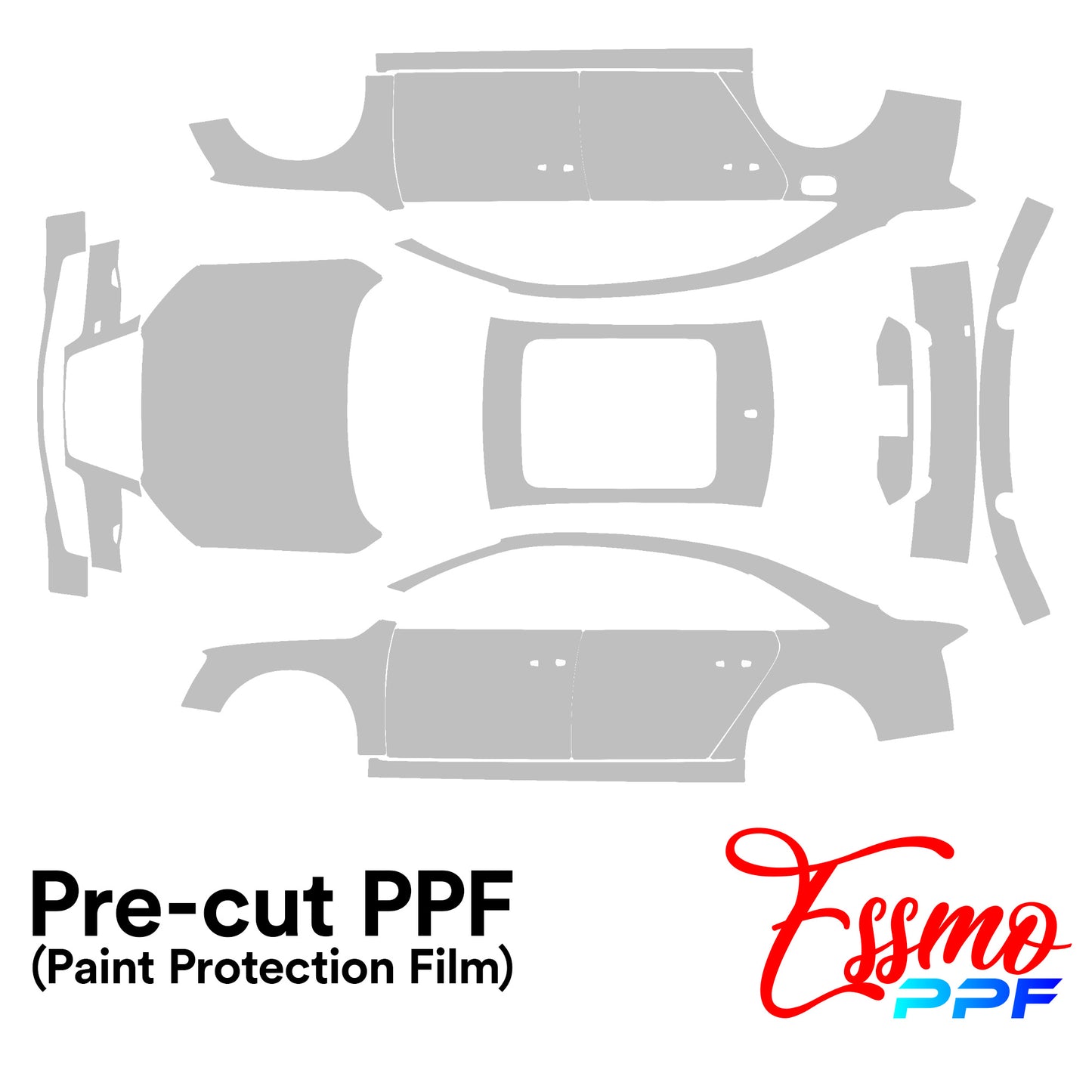 2013 Audi A8 L Base PPF Paint Protection Film Clear Pre Cut