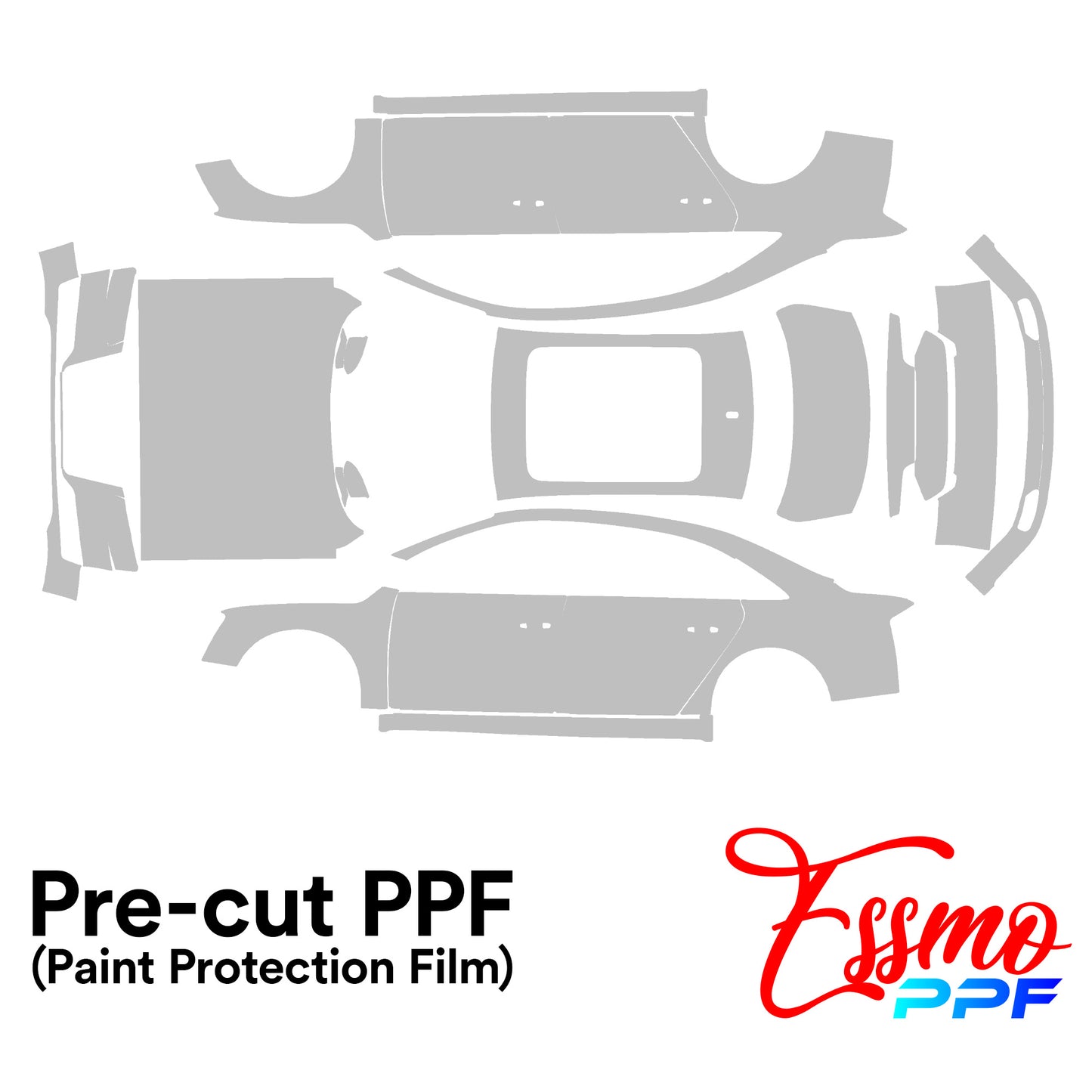 2016 Audi A8 L Base PPF Paint Protection Film Clear Pre Cut