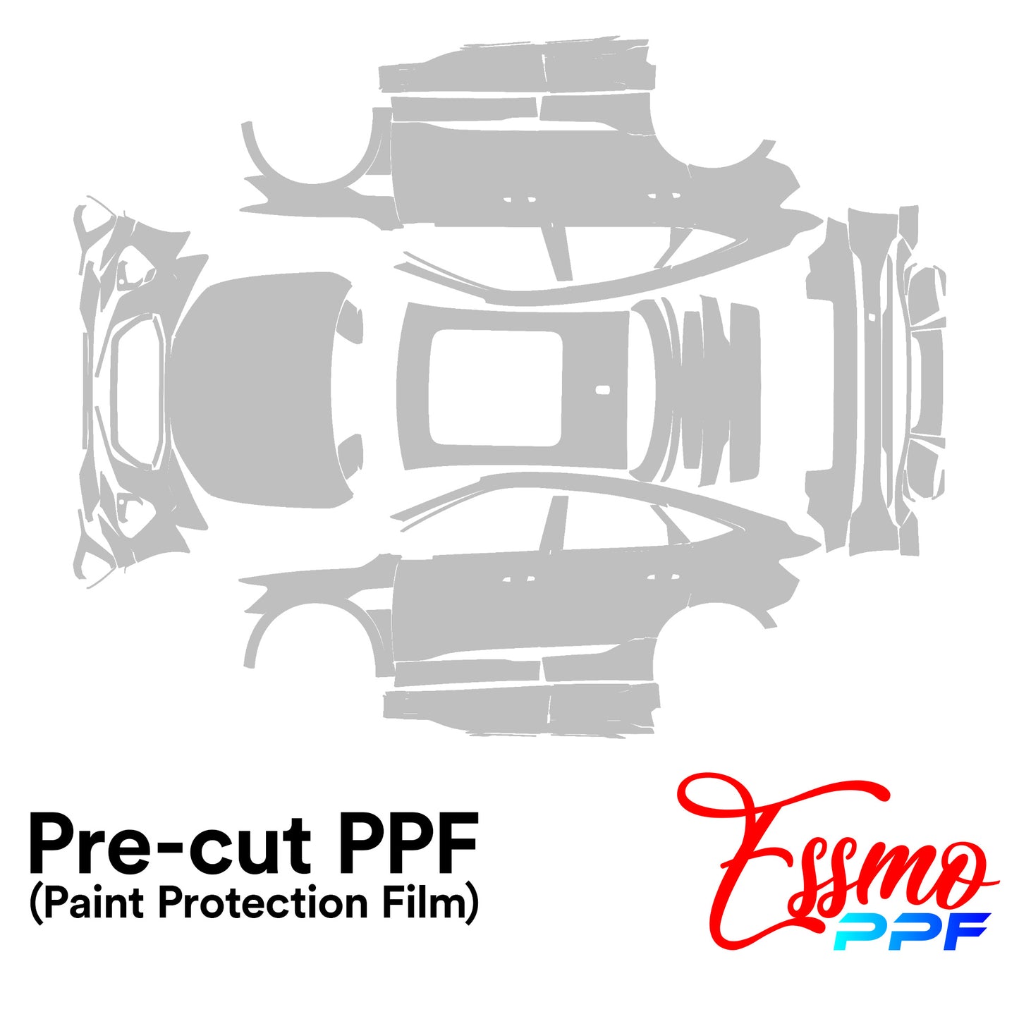 2021 Audi e-Tron Coupe PPF Paint Protection Film Clear Pre Cut
