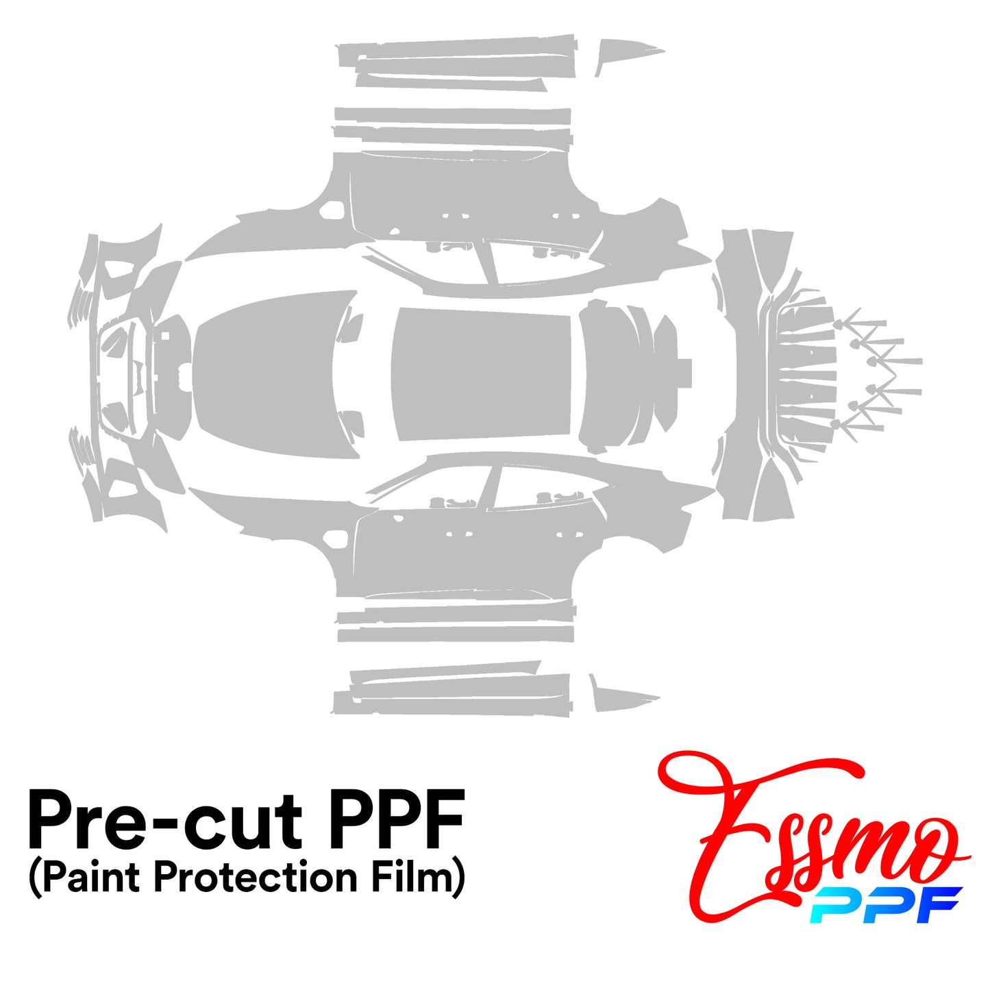 2022 Audi e-Tron GT Base PPF Paint Protection Film Clear Pre Cut