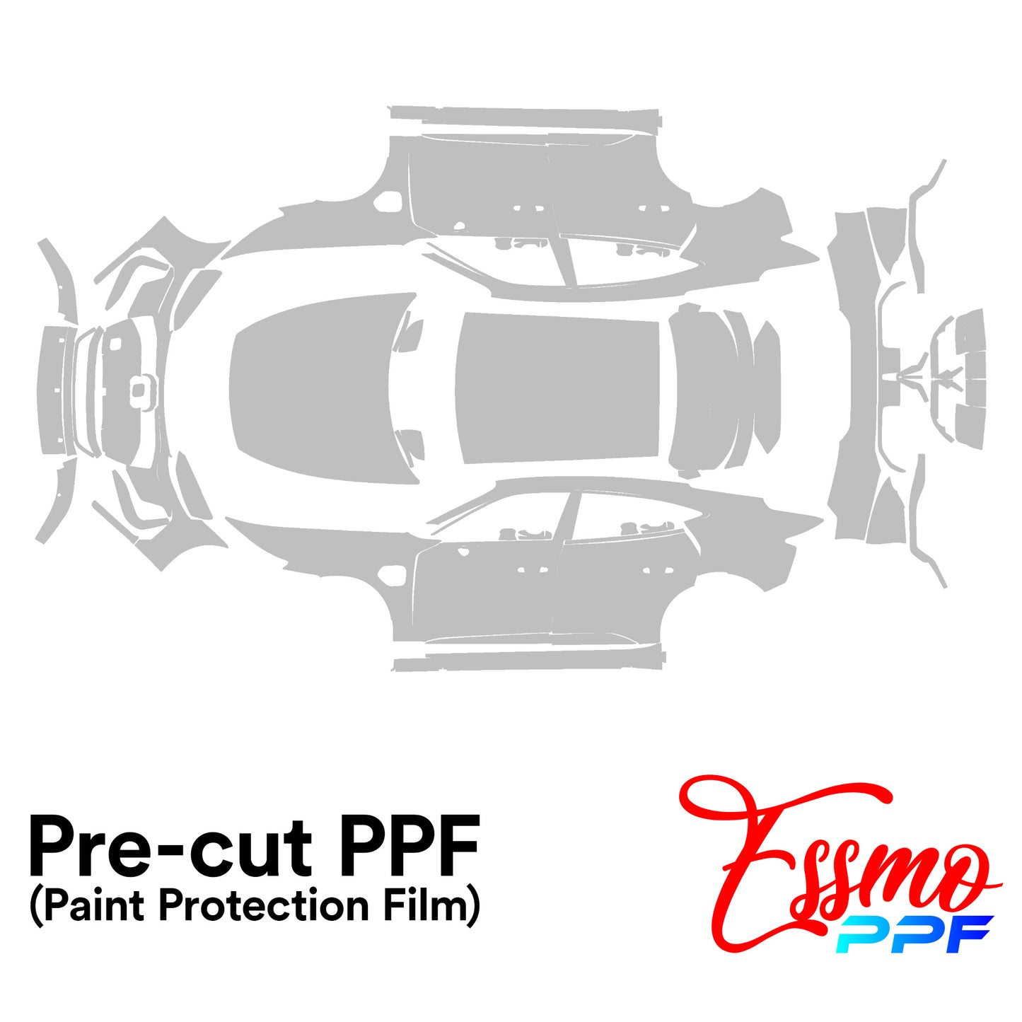 2025 Audi e-Tron GT RS-S PPF Paint Protection Film Clear Pre Cut