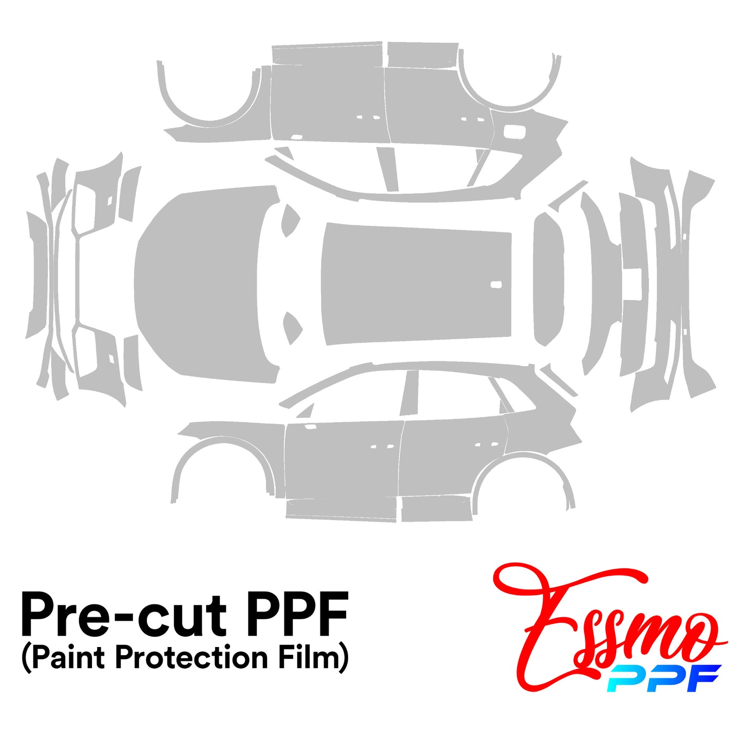 2018 Audi Q5 SUV Base PPF Paint Protection Film Clear Pre Cut