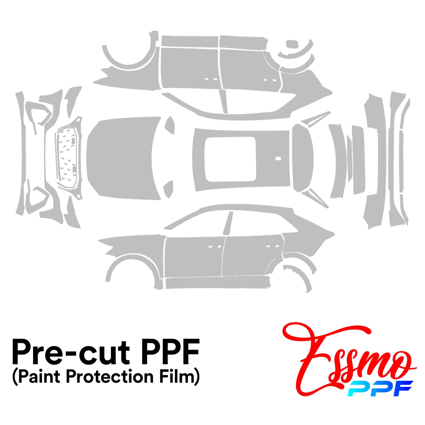 2024 Audi Q8 Sports PPF Paint Protection Film Clear Pre Cut