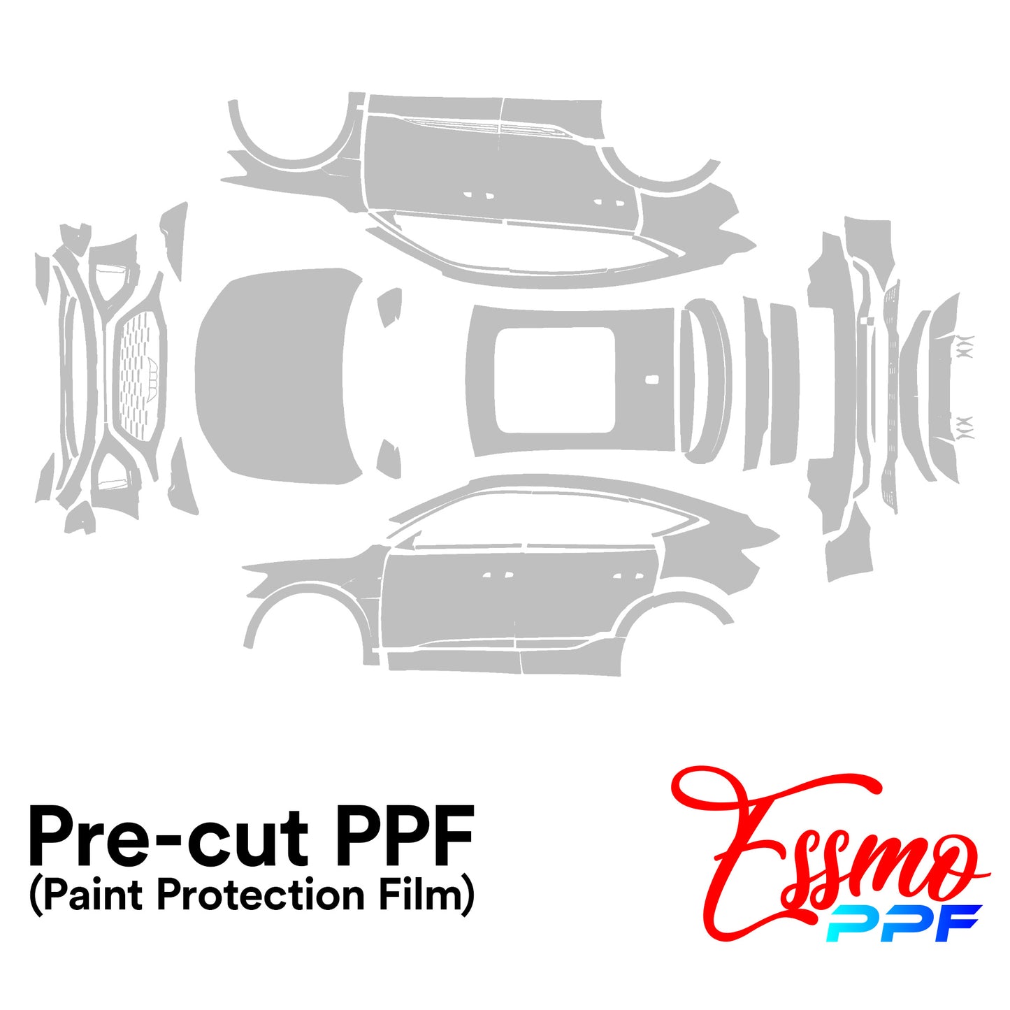 2024 Audi Q8 e-Tron Sportback PPF Paint Protection Film Clear Pre Cut