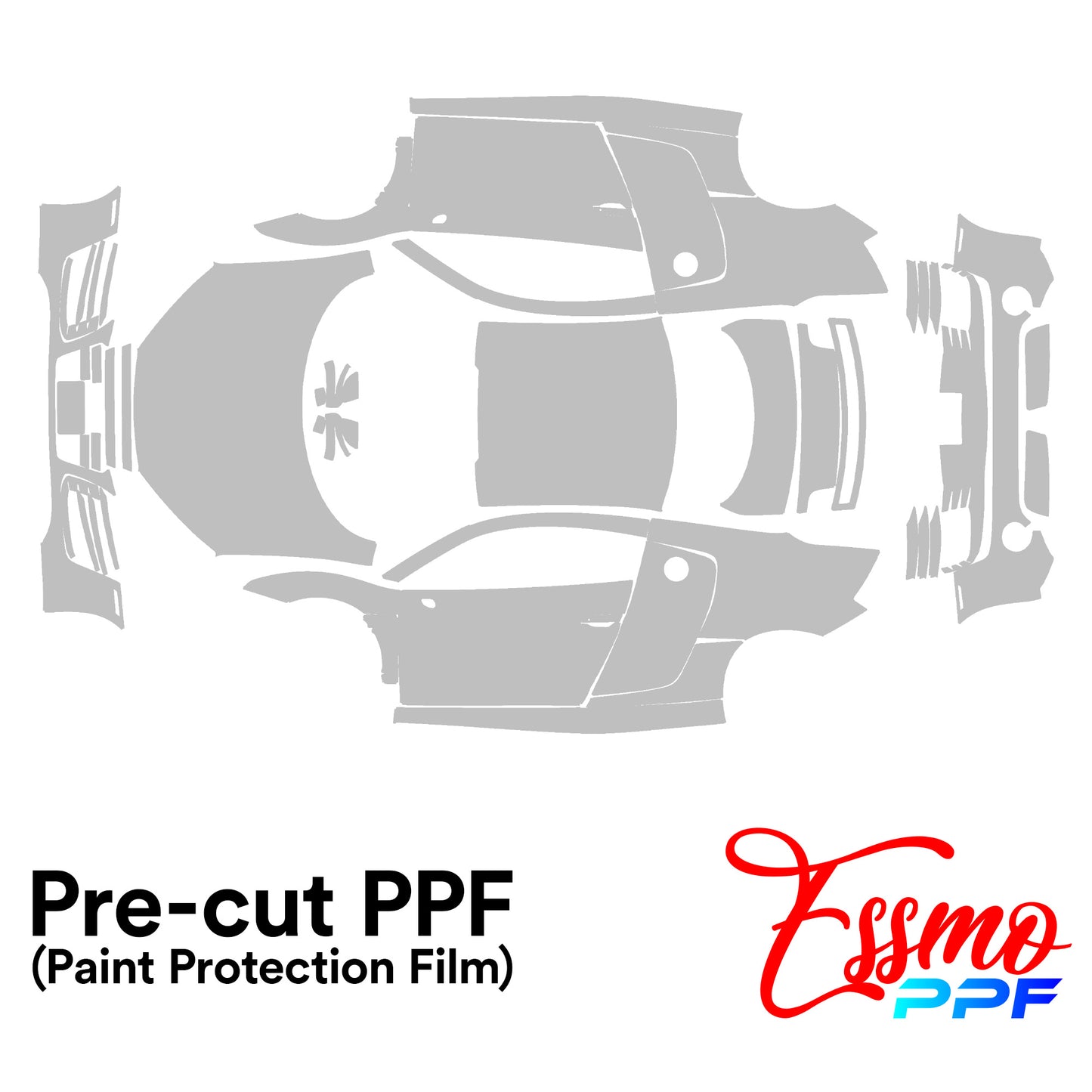 2016 Audi R8 Coupe PPF Paint Protection Film Clear Pre Cut