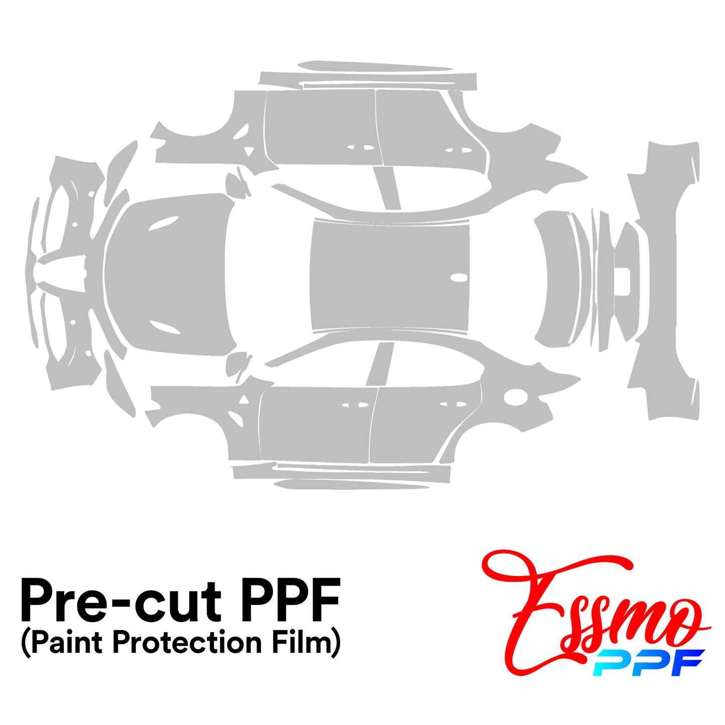 2018 Alfa Romeo Giulia Quadrifoglio PPF Paint Protection Film Clear Pre Cut