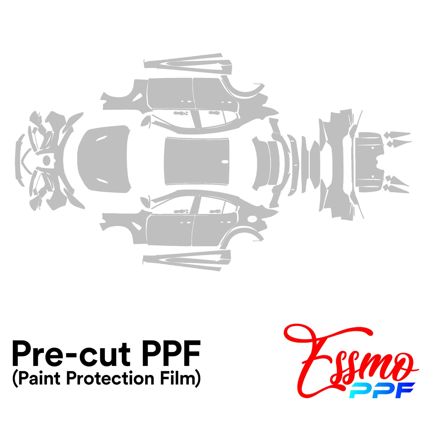 2020-2022 Alfa Romeo Giulia GTAM PPF Paint Protection Film Clear Pre Cut