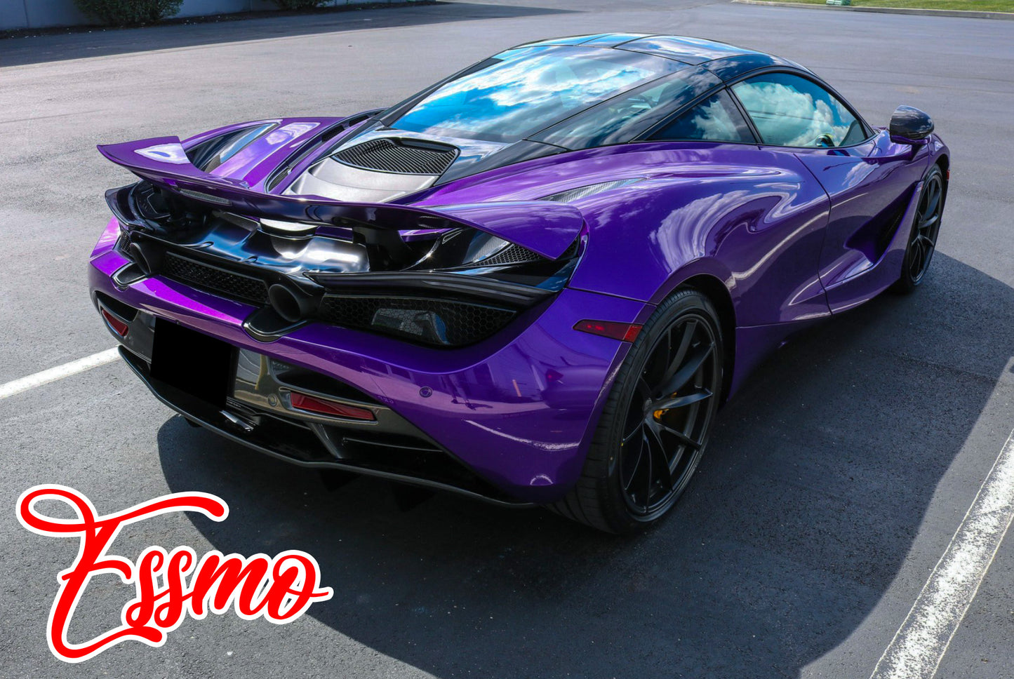 PET Super Gloss Metallic Mauvine Blue Vinyl Wrap
