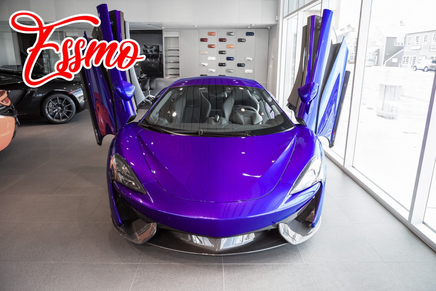 PET Super Gloss Metallic Mauvine Blue Vinyl Wrap