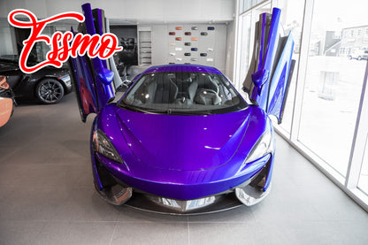 PET Super Gloss Metallic Mauvine Blue Vinyl Wrap