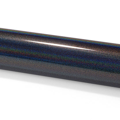 PET Laser Flip Gloss Rainbow Gray Vinyl Wrap