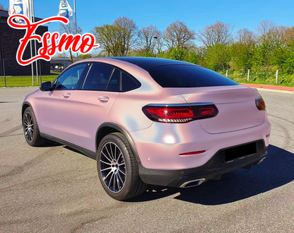 PET Laser Flip Gloss Pink Vinyl Wrap