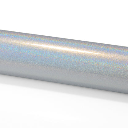 PET Laser Flip Gloss White Vinyl Wrap