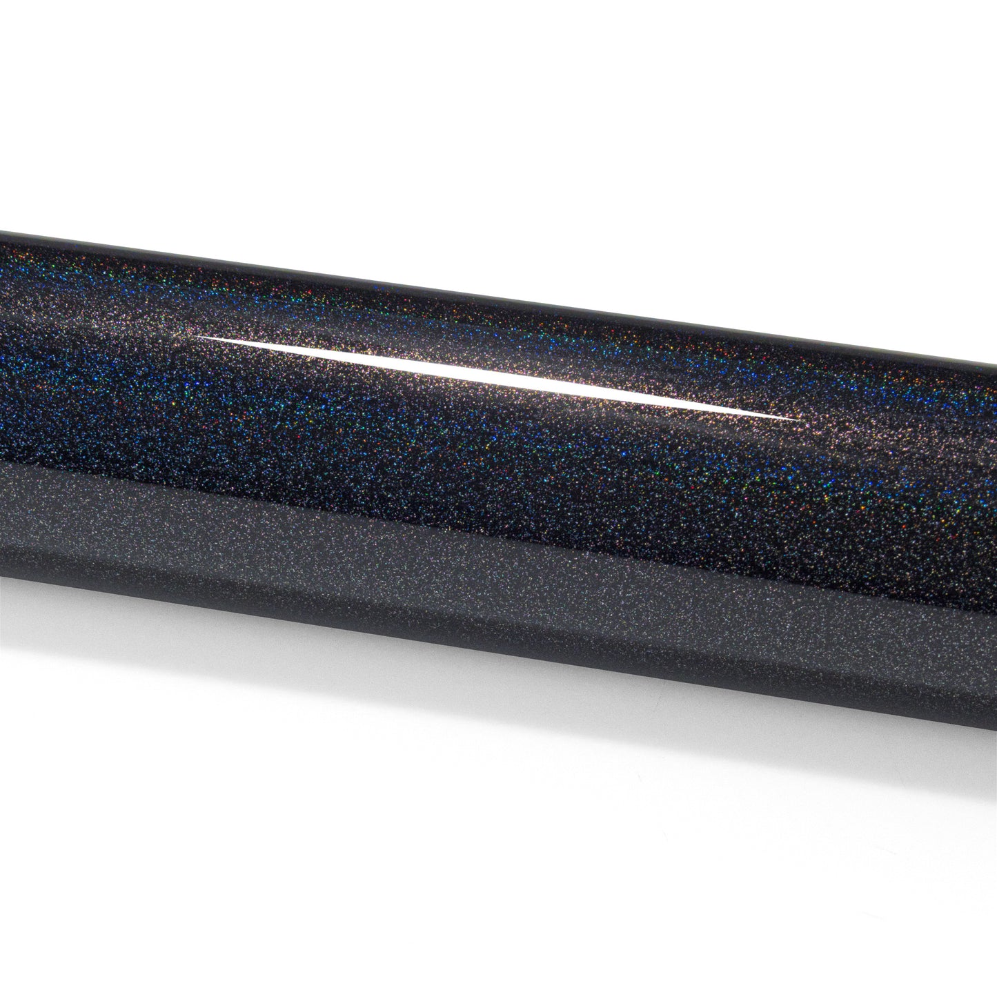 PET Laser Flip Gloss Black Vinyl Wrap