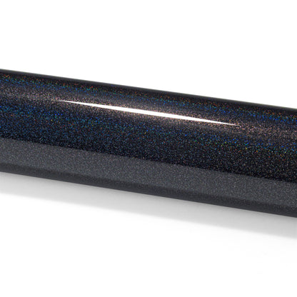 PET Laser Flip Gloss Black Vinyl Wrap