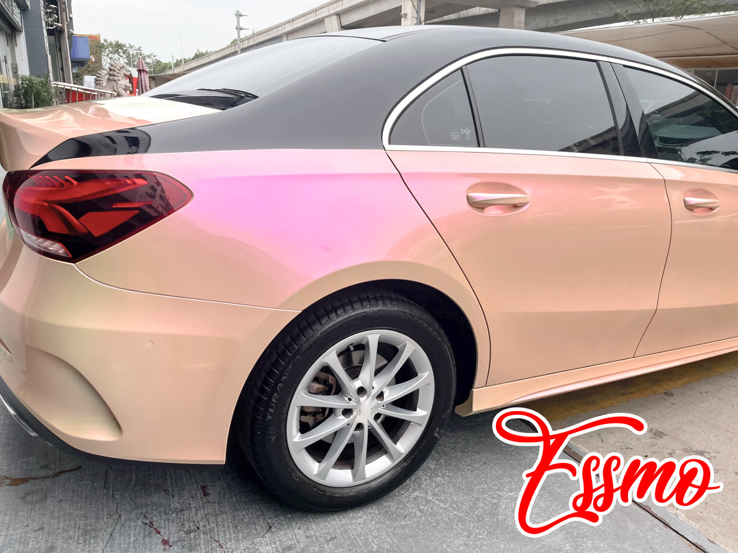 PET Space Candy Gloss Pink Purple Vinyl Wrap