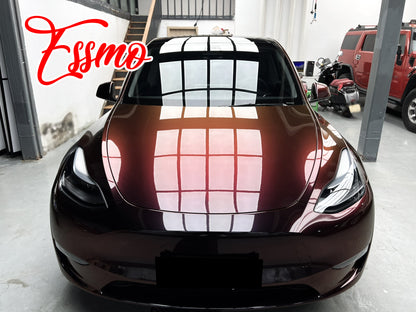 PET Galaxy Dust Gloss Black Cherry Color Shift Vinyl Wrap