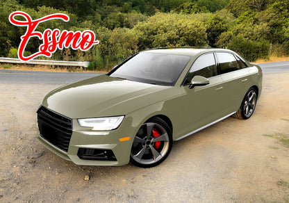 PET Super Gloss Dark Khaki Green Vinyl Wrap