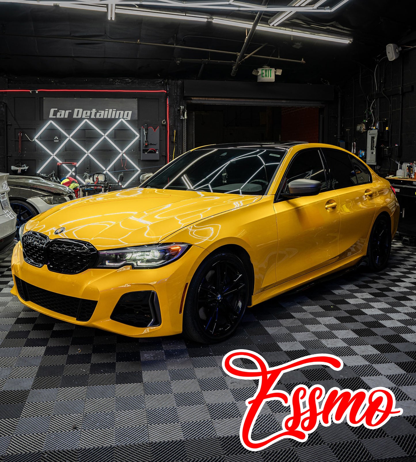 PET Super Gloss Sunflower Yellow Vinyl Wrap