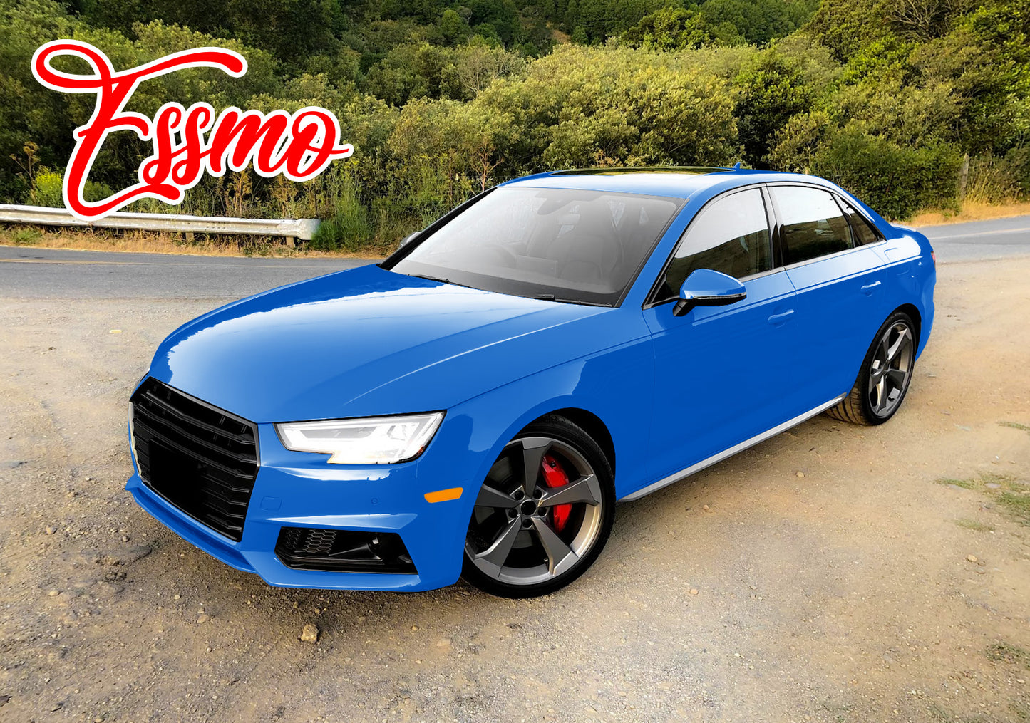 PET Super Gloss Sapphire Blue Vinyl Wrap