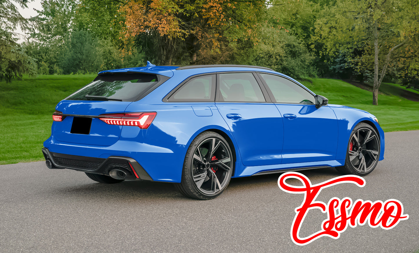 PET Super Gloss Sapphire Blue Vinyl Wrap