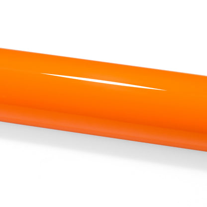 PET Super Gloss Flame Orange Vinyl Wrap