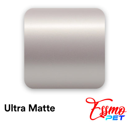 PET Ultra Matte Mercury Silver Vinyl Wrap