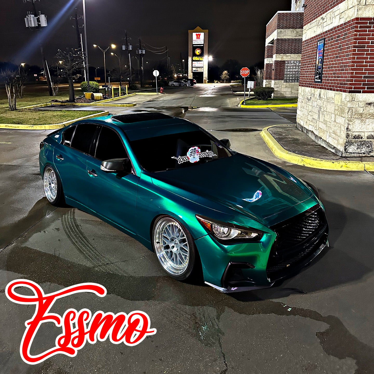 PET Super Gloss Metallic Emerald Green Vinyl Wrap