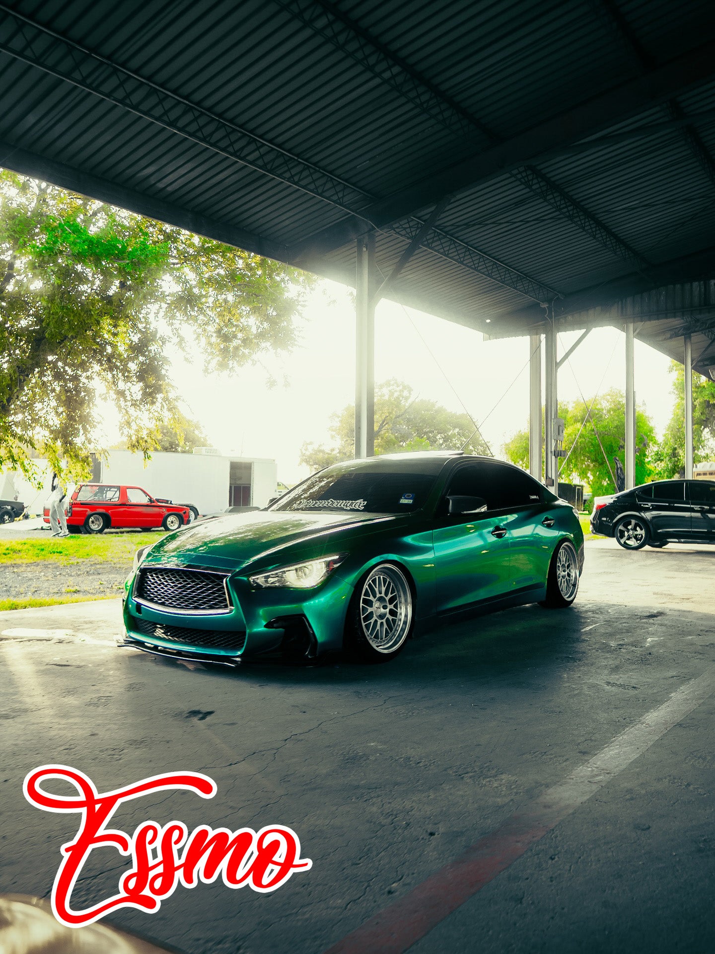 PET Super Gloss Metallic Emerald Green Vinyl Wrap